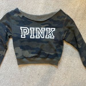 PINK Off the shoulder sweatshirt